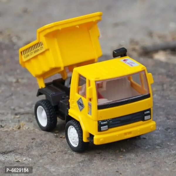 Dumper Truck, Plastic Toy with Rubber Tire, Pull Back, Die Cast